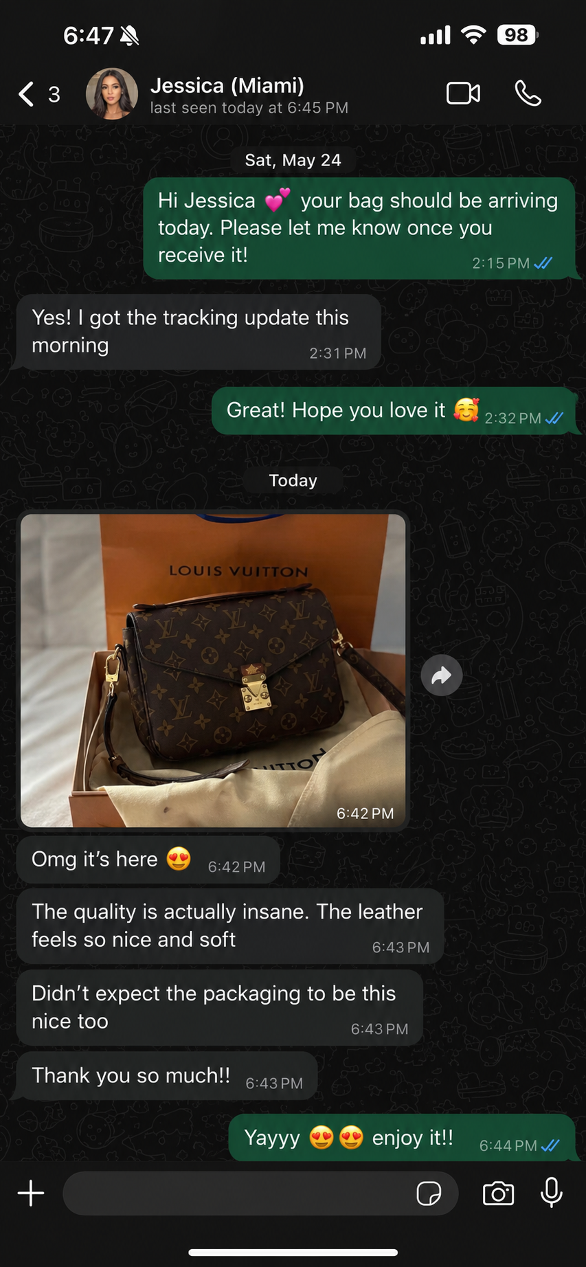 WhatsApp Client Conversation 7